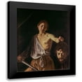 thumbnail image 1 of Caravaggio 15x18 Black Modern Framed Museum Art Print Titled - David With The Head of Goliath, 1 of 5