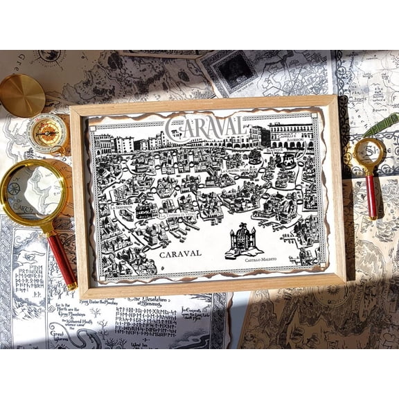 Caraval Map Fantasy Wall Art Print