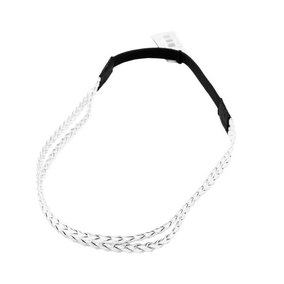 Caravan 2 Silver Braid Stretch Headband Model No. 3252