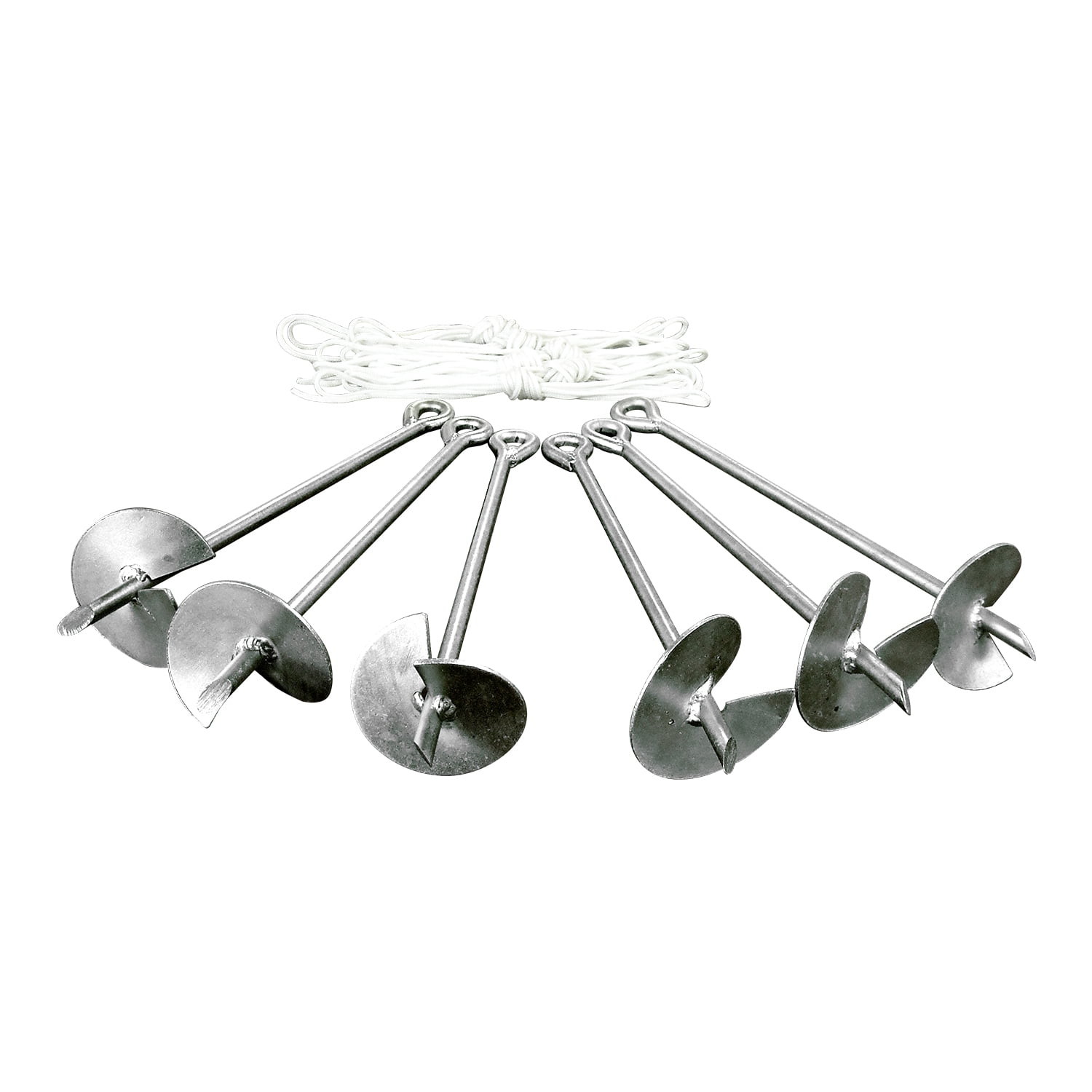 Caravan Canopy Domain Carport Anchor System Accessory, Set of 6 Metallic Anchors