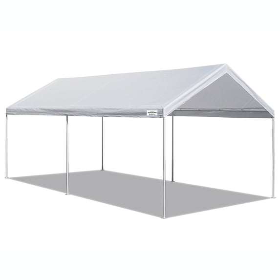 Open Box Caravan Canopy Domain 10x20 ft Straight Leg Instant Canopy Tent-White