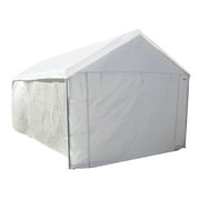 Caravan Canopy Domain Car Port Tent Sidewalls w/ Straps, White Sidewalls Only