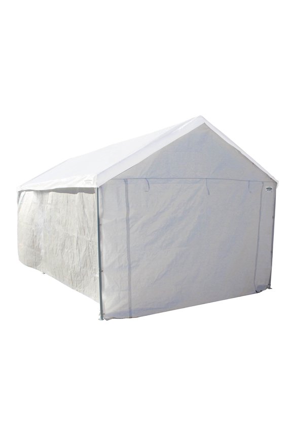 Caravan Canopy Domain Car Port Tent Sidewalls w/ Straps, White (Sidewalls Only)