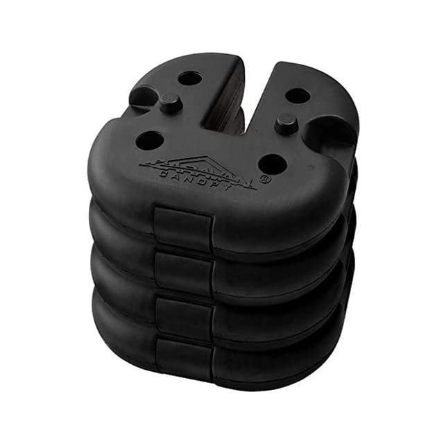 Caravan Canopy Durable Rubber 6 Pound Cement Canopy Weight Plates, Set