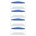 thumbnail image 1 of Caravan Canopy Pop-Up Tent V 12 x 12 ft Slanted Leg Instant Shade, Blue (4 Pack), 1 of 7