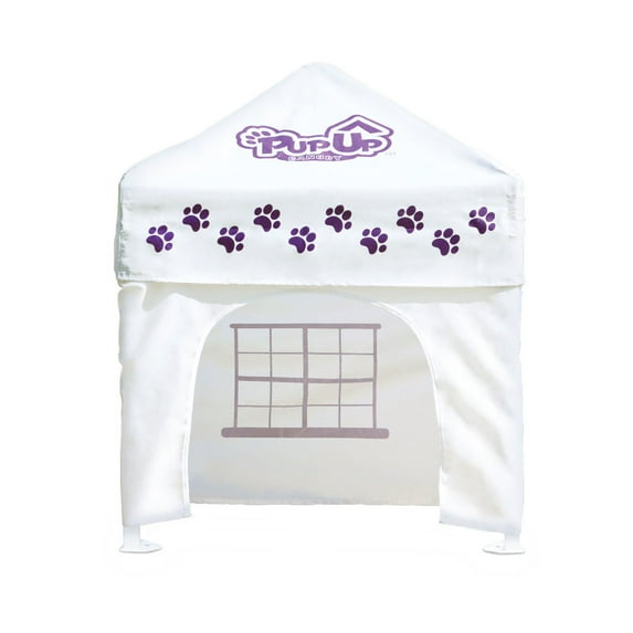 Caravan Canopy PupUp Portable Dog House, Purple, Large, 42"L x 42"W x 51"H