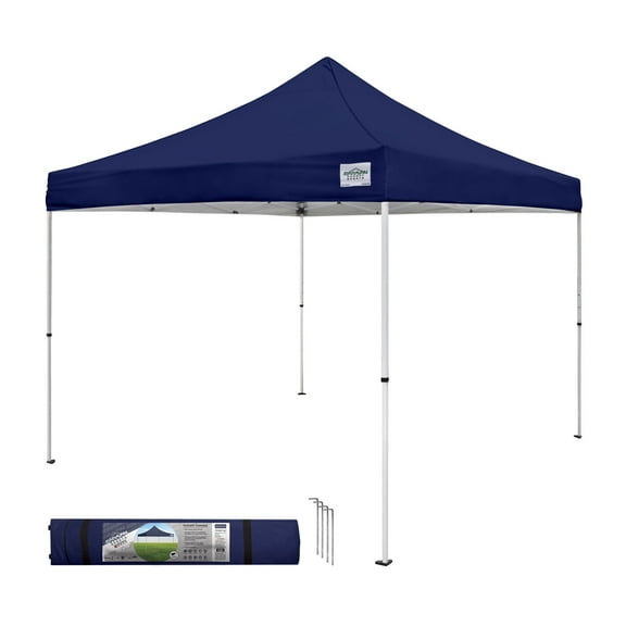 Caravan Canopy Sports 21008100060 10' x 10' Navy Blue M-Series Pro Straight Canopy