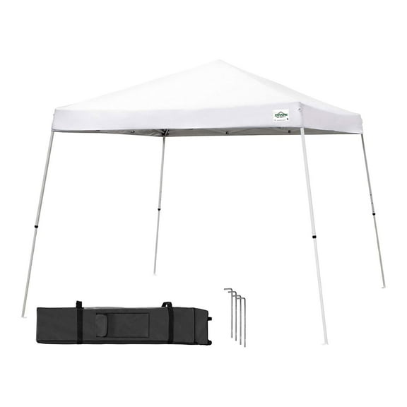 Caravan Canopy Sports 21207800010 12' x 12' White V-Series 2 Slant Instant Canopy