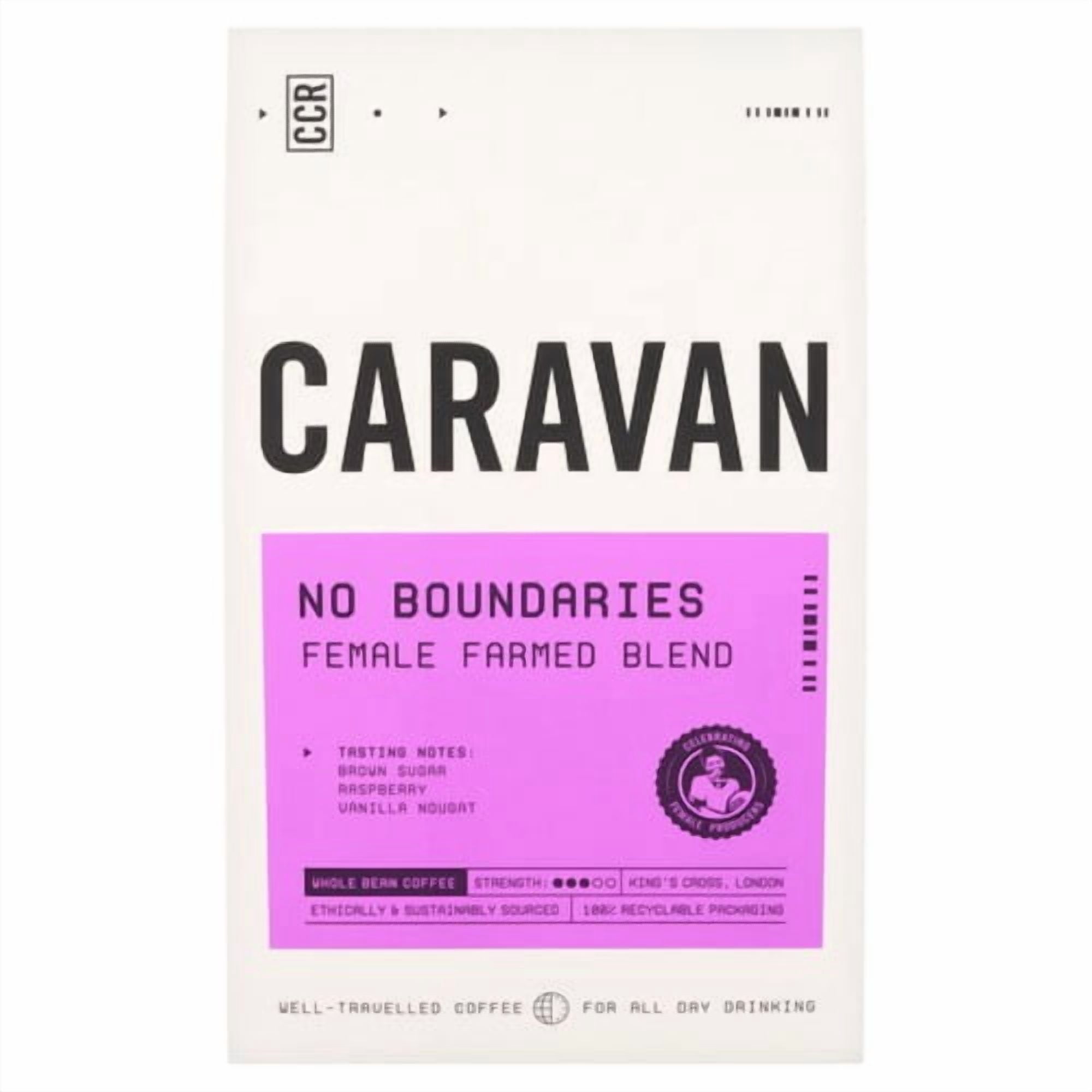 Caravan No Boundaries Whole Bean Coffee 200g, British Import (Pack of 2)