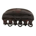 thumbnail image 1 of Caravan Non Metal Rubber Spring Black Cave Hair Claw 0.5 Ounce, 1 of 1