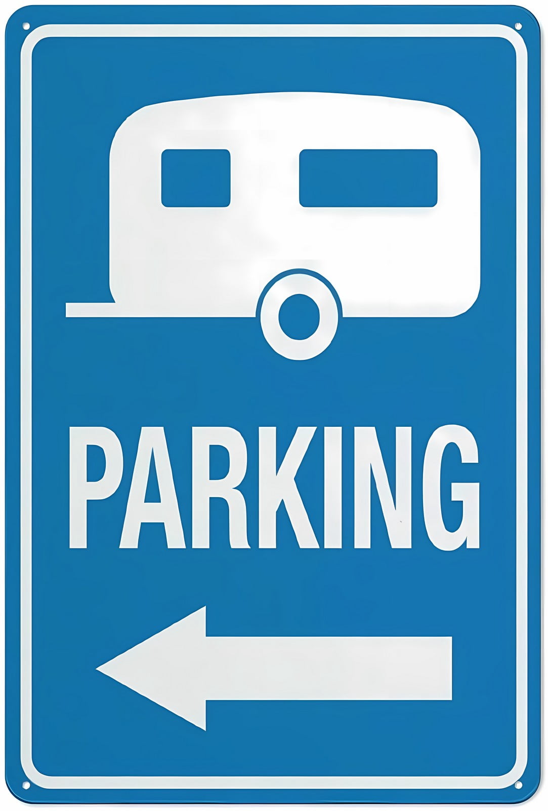Caravan Parking - Left Arrow Safe Sign 12 x 8 Inches - Outdoor Use ...