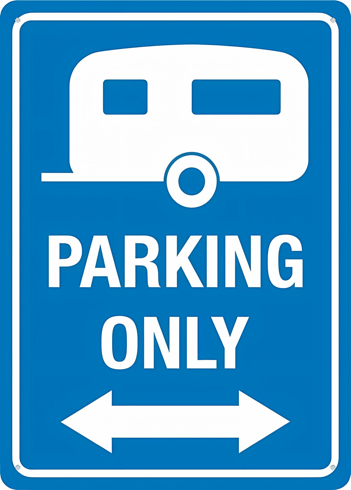 Caravan Parking Only Two Way Arrow Metal Aluminum Sign 12 x 8 Inches ...