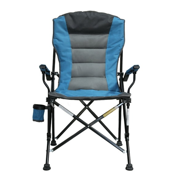 Caravan Sports Deluxe Padded Folding Camping Chair with Cup Holder and Carry Bag