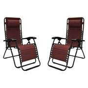 Caravan Sports Infinity Zero Gravity Chair 2 Pack - Red