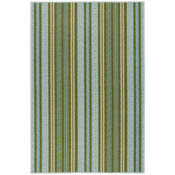 Dash & Albert Caravan Stripe Machine Washable Rug, 2' x 3', Multi