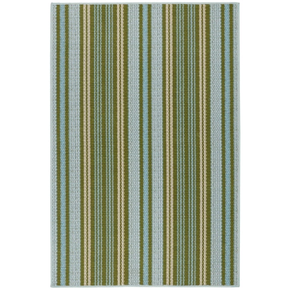 Dash & Albert Caravan Stripe Machine Washable Rug, 4' x 6', Multi
