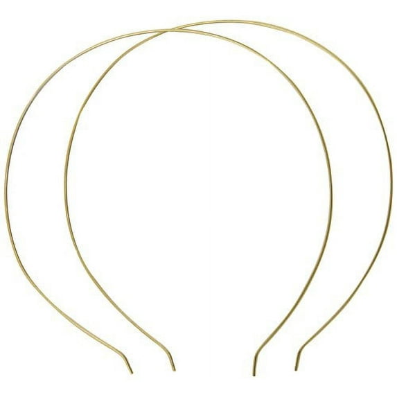 Caravan Thin Gold Silver Headband Pair