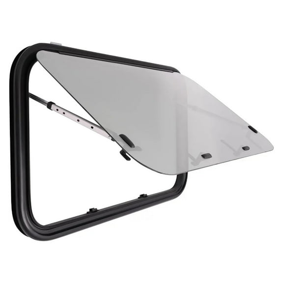 Caravan Window Caravan Side Window External Push Window with Integrated Fly Screen for RV Van Box