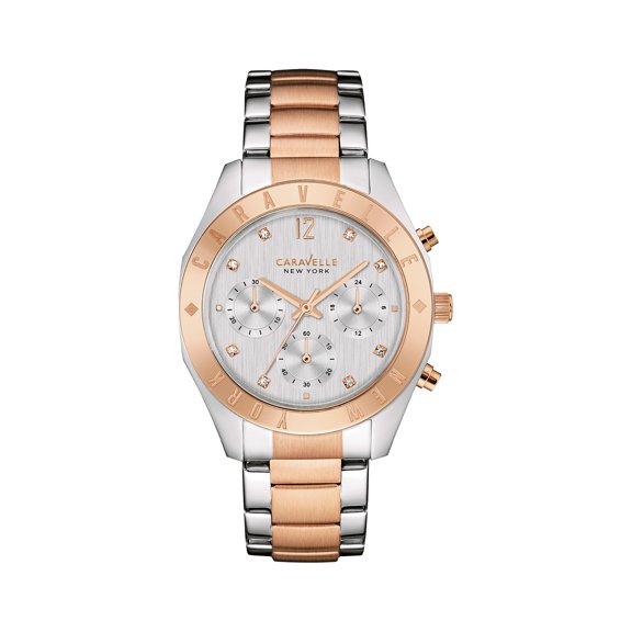 Caravelle Designed By Bulova Women's Chronograph Crystal Accent Watch 45L156