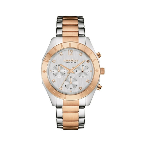 Caravelle Designed By Bulova Women's Chronograph Crystal Accent Watch 45L156