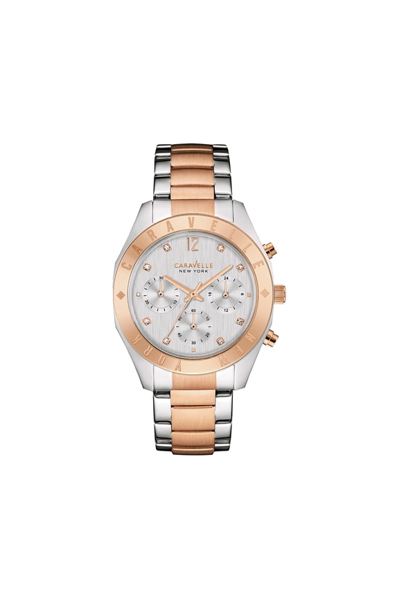 Designed By Bulova Women's Chronograph Crystal Accent Watch 45L156
