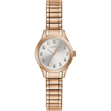 Caravelle Designed By Bulova Women's Rose Gold-Tone Stainless Steel ...
