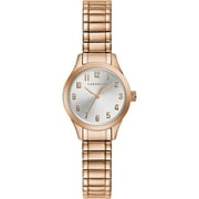 Caravelle Designed By Bulova Womens Classic Rose Gold Tone Watch with Expansion Band 44L254