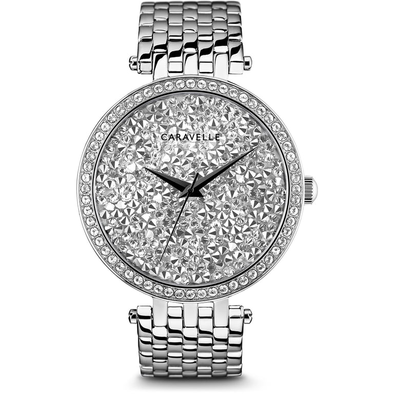 Caravelle by Bulova Silver Watch With Crystals Caravelle by Bulova Classic Crystal Women main image 2