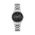 thumbnail image 1 of Caravelle Designed By Bulova Women's Silver-Tone Diamond Dial Watch 43P110 30mm, 1 of 3