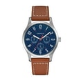 thumbnail image 1 of Caravelle Designed by Bulova Men's Classic Brown Leather Strap Watch 43C122, 1 of 4