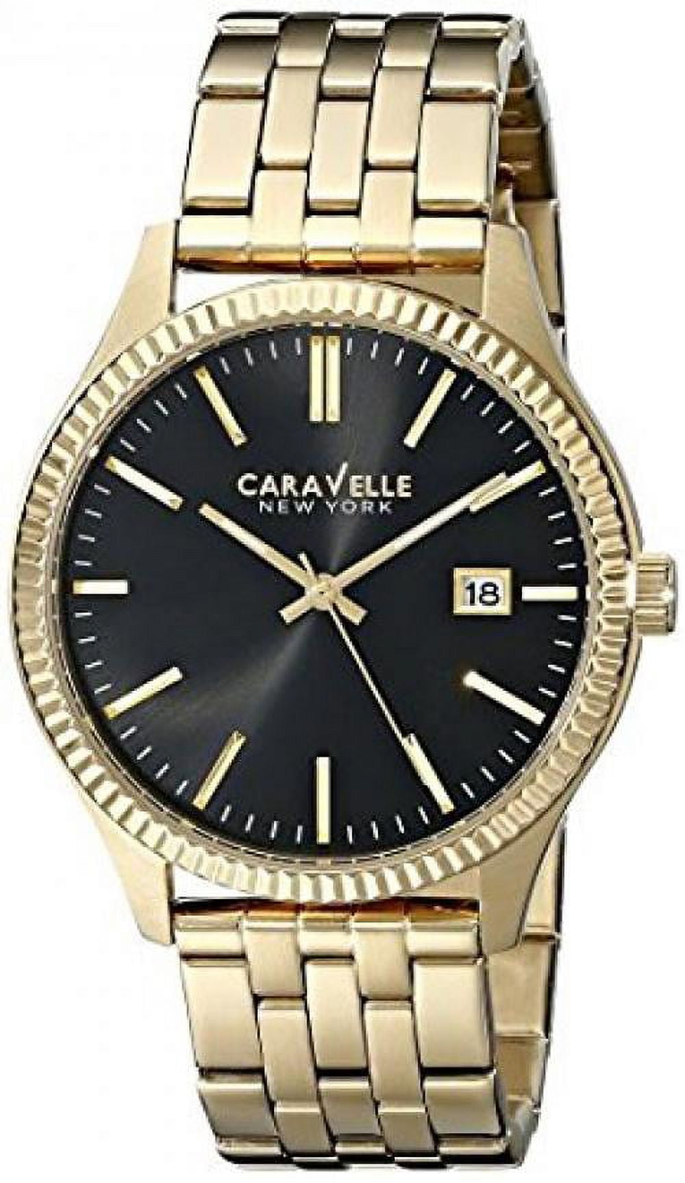 Caravelle Men's 44B105 Analog Display Japanese Quartz Yellow Watch