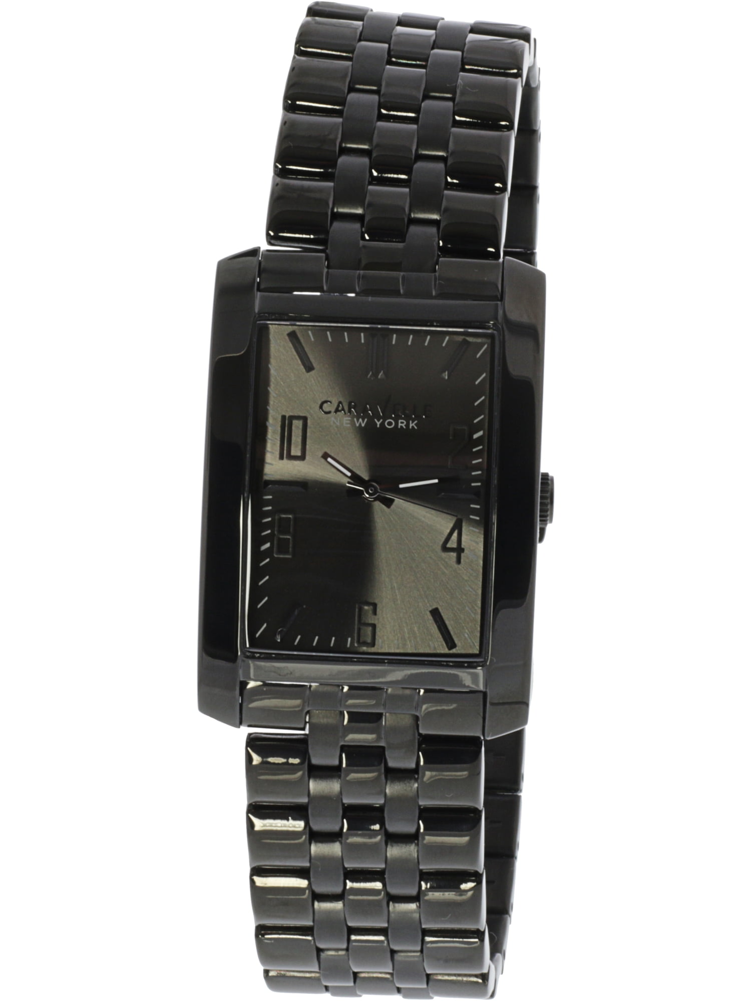 Caravelle Men's 45A117 Black Stainless-Steel Japanese Quartz