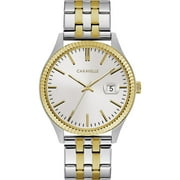 Caravelle Mens Classic Two-Tone Stainless Steel Watch 45B148