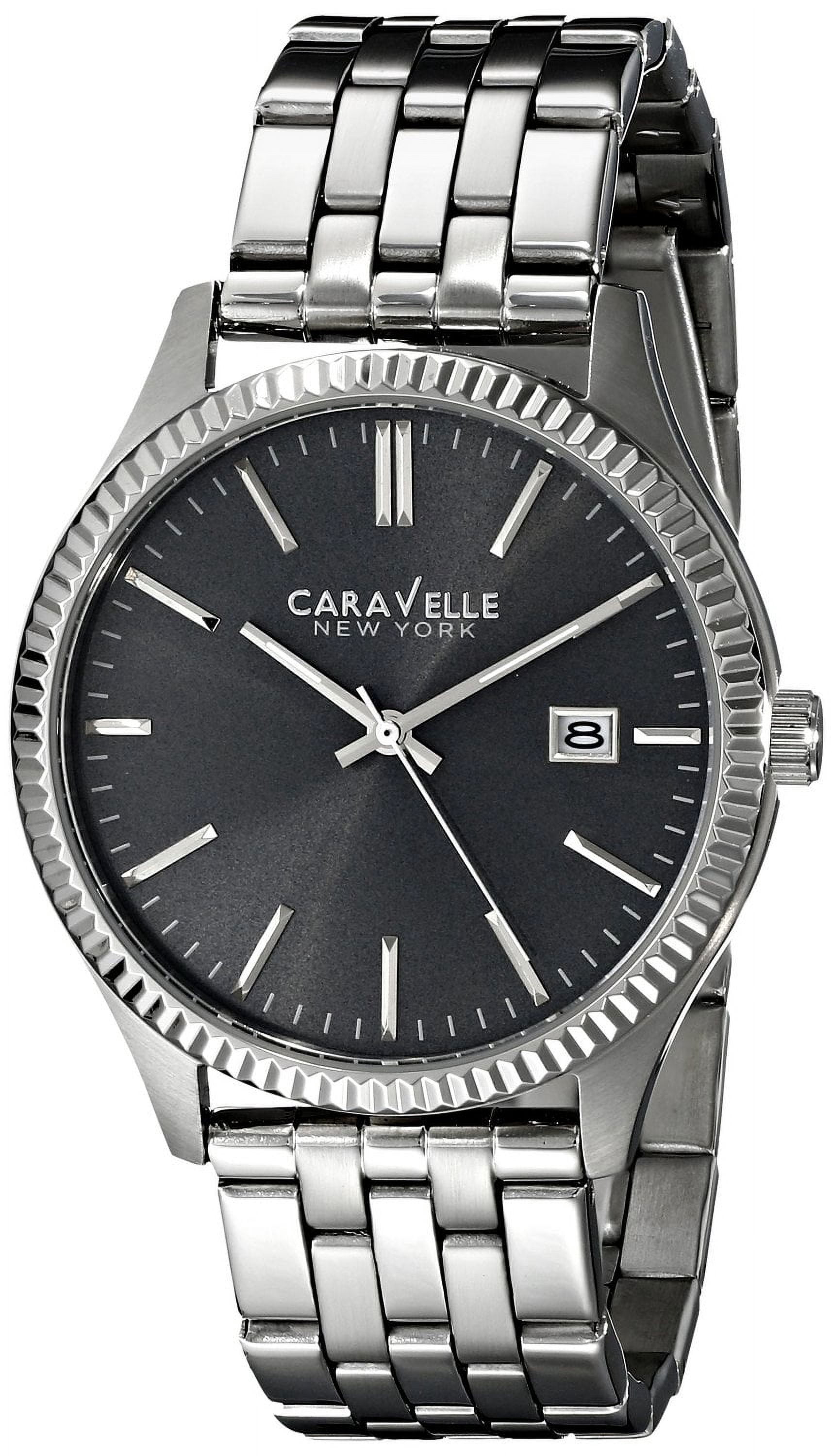 Caravelle New York Men's 43B131 Analog Display Quartz Silver Watch