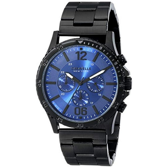 Caravelle New York Men's 45A106 Analog Display Japanese Quartz Black Watch