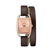 Caravelle New York Womens 44L124 Analog Display Japanese Quartz Brown Watch