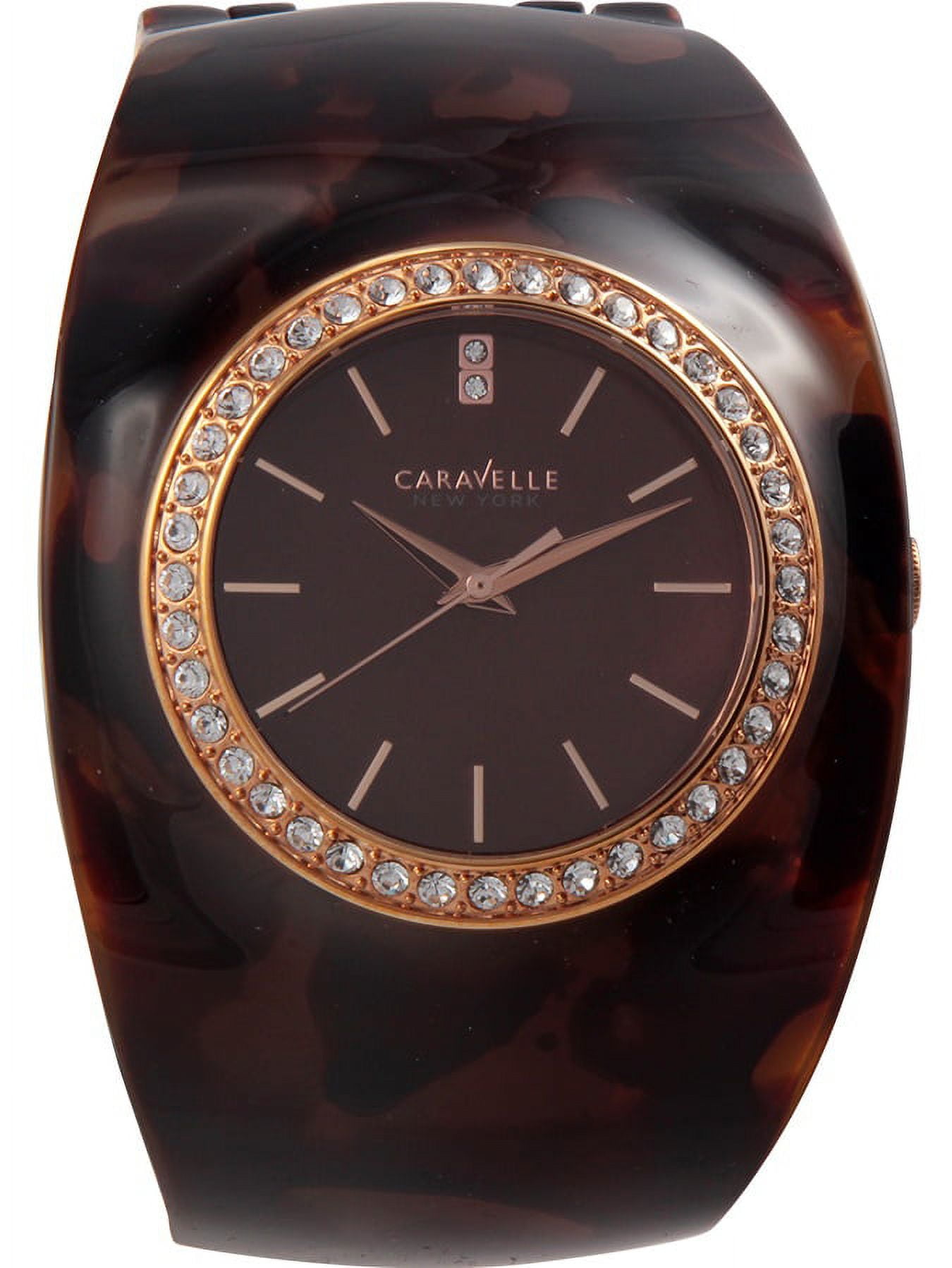 Caravelle New York Women\'s Watch with Brown and Gold Design Caravelle New York by Bulova Brown Ladies Watch - Etsy main image 3