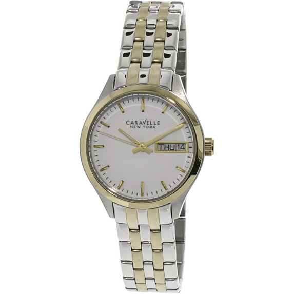 Caravelle Women's 45N102 Silver Stainless-Steel Japanese Quartz Fashion Watch