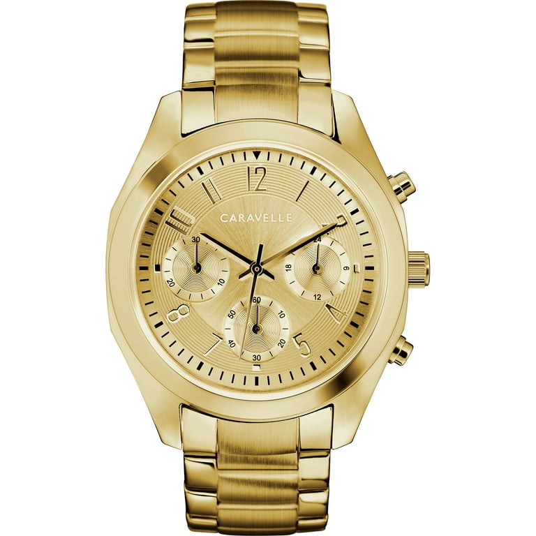 Caravelle Women's Sport Chronograph Gold-Tone Stainless Steel