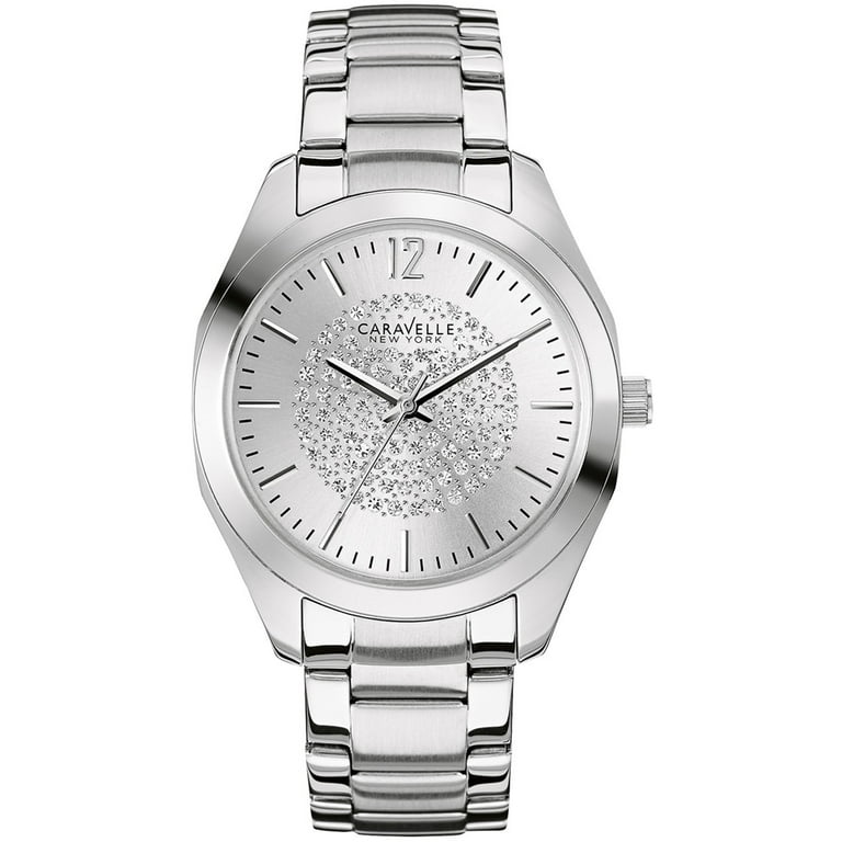 Caravelle silver watch new arrivals