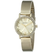 Caravelle Women's Stainless steel Analog Display Champagne Dial Yellow Watch - 44L157