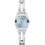 Caravelle b y Bulova Womens Crystal Silver Stainless Steel Bangle Watch with Expansion Band 43L223