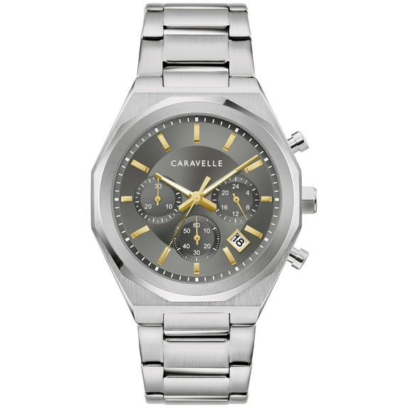 Caravelle by Bulova Men's Chronograph Stainless Steel Watch - 43A158