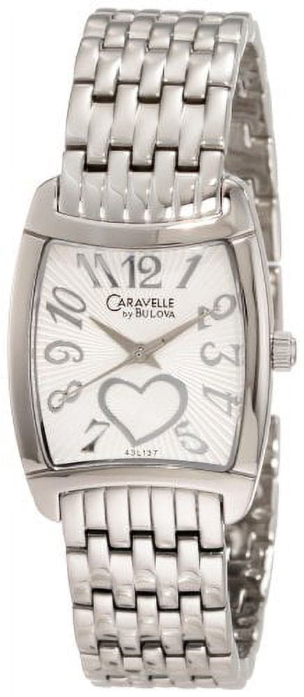 Bulova Caravelle heart watch 43L137 stainless Caravelle by Bulova Women main image 4