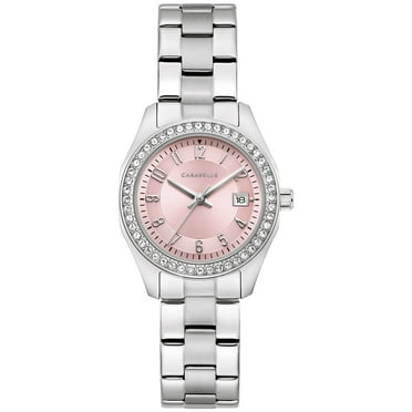 Caravelle by Bulova Women's Stainless Steel Crystal Accented Watch - 43M123