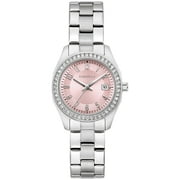 Caravelle by Bulova Womens Stainless Steel Crystal Accented Watch - 43M123