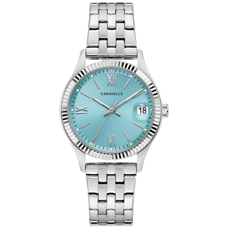 Caravelle by Bulova Women's Stainless Steel Dress Watch with Light