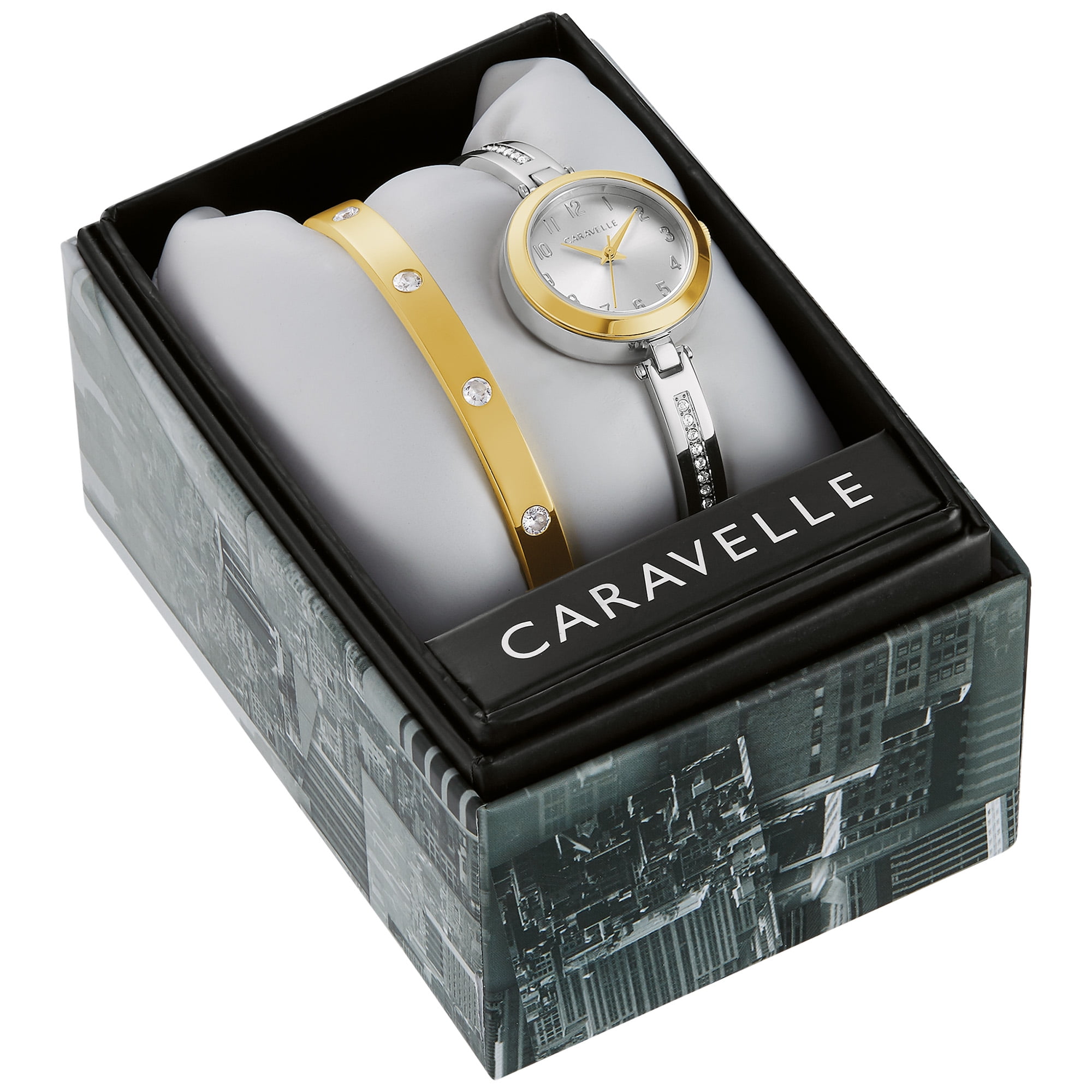 Caravelle By Bulova Ladies Cuff Watch Caravelle by Bulova Goldtone Women main image 2