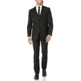 thumbnail image 1 of Caravelli Men's 60501 3-Piece Single Breasted Slim Fit Vested Suit. Black - 44L, 1 of 18