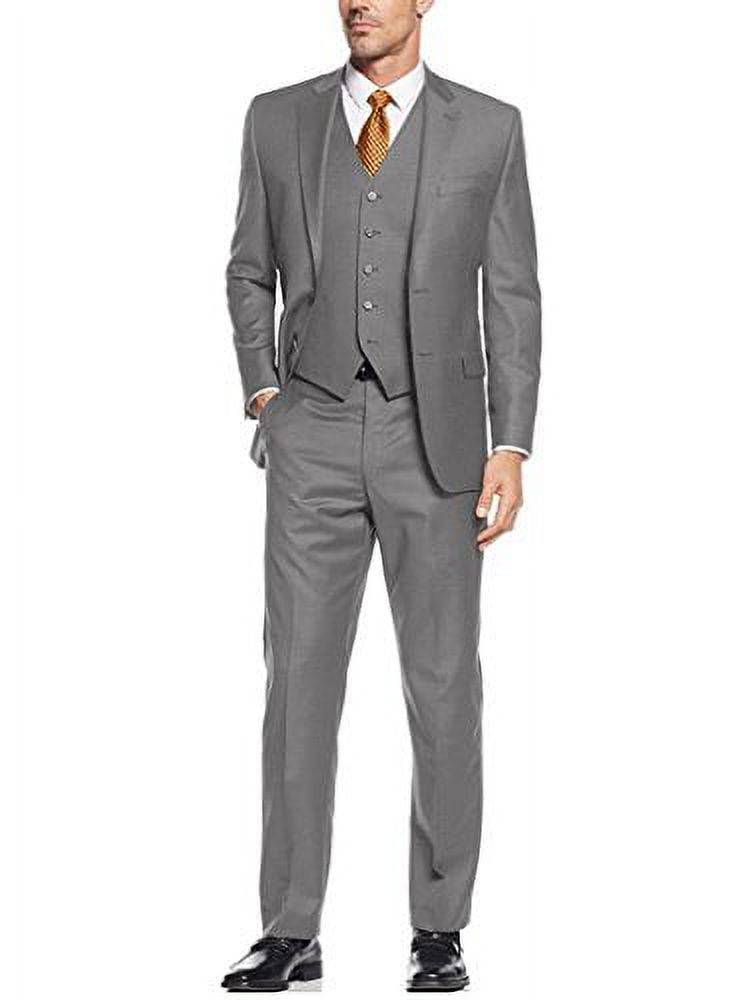 Caravelli Men's 60506 3-Piece Single Breasted Slim Fit Vested Suit ...